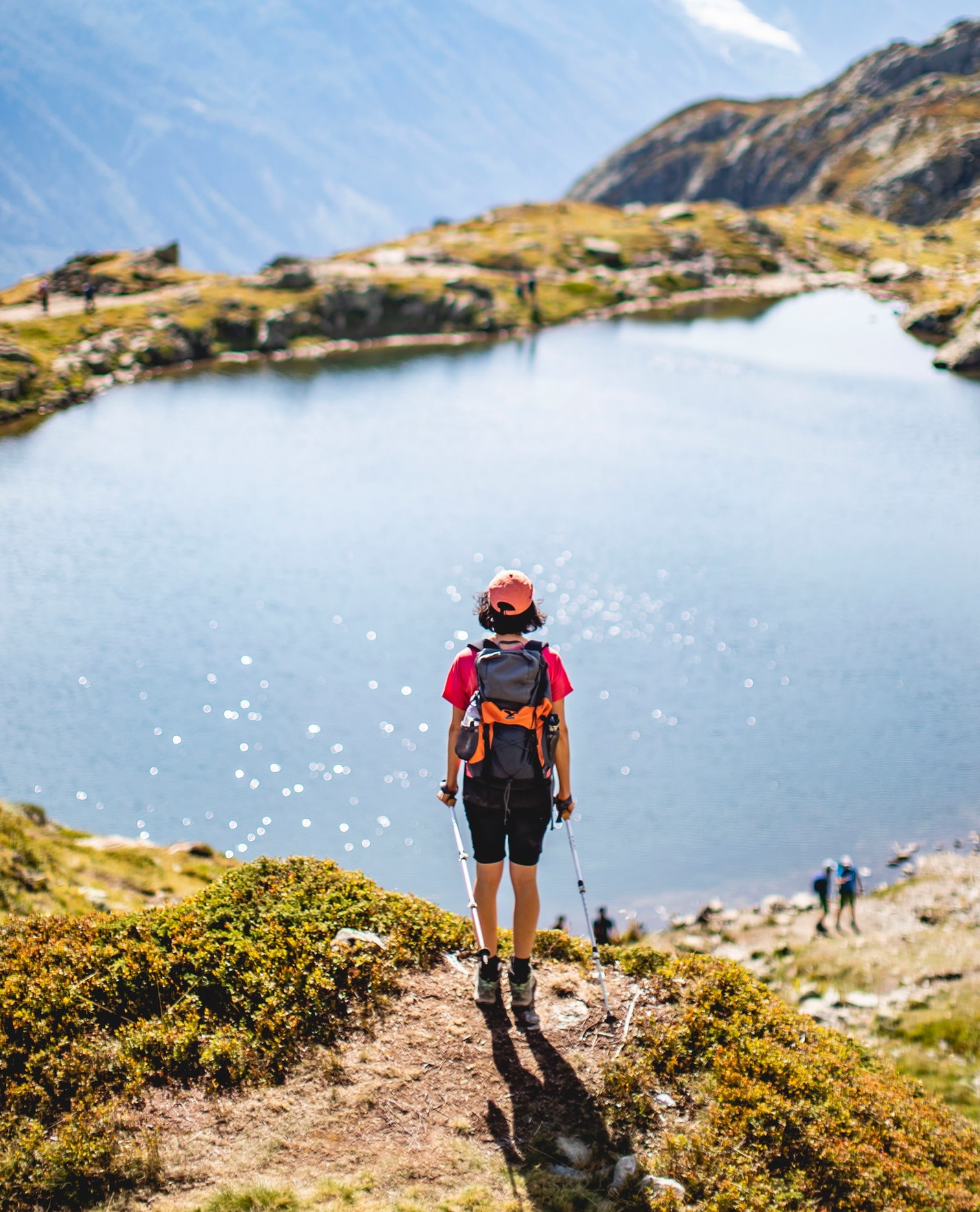 Woman hiking
